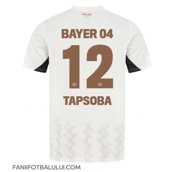 Bayer Leverkusen Edmond Tapsoba #12 Tricou Fotbal Replică 2024-25 Barbati Deplasare